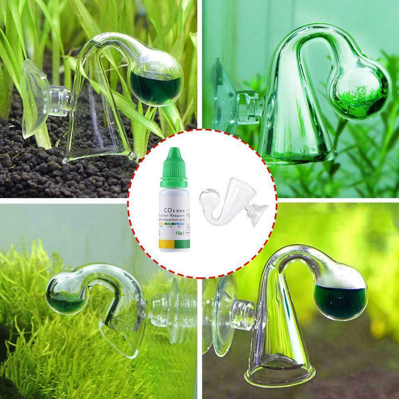 Carbon Dioxide CO2 Monitor Glass Drop Ball Checker Tester Aquarium Solution