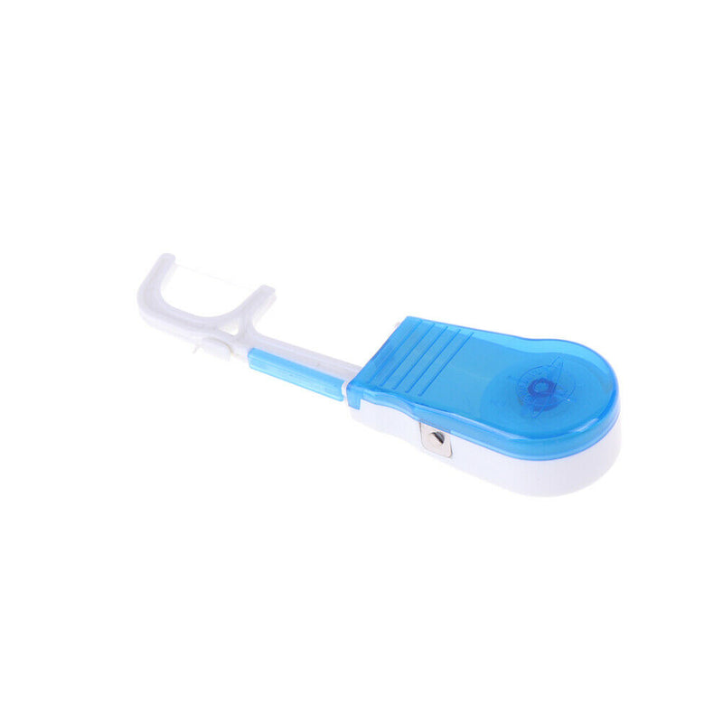 Blue portable clean high dental floss holder oral care tooth cleaner flossers3c