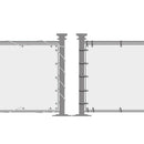 Fence Privacy Screen, 0.9Mx 5M Ft Grid Fence Windshield Porch, Outdoor, Bac