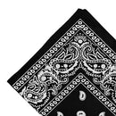 Women Men Cotton Paisley Bandana Head Wrap Headband Handkerchief Black