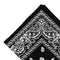 Women Men Cotton Paisley Bandana Head Wrap Headband Handkerchief Black