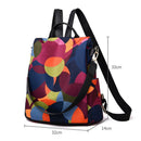 Women Oxford Travel School Bags Girls Anti Theft Backpacks (Multicolor) SN9F