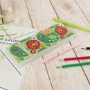 DIY Flower Special Shaped Diamond Painting 2 Grids Pencil Storage Box Gift