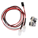 2 Red LED Lamp Set Red Night Light Headlamp Headlight for RC Traxxas HSP Redcat