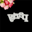 Letter Words you Metal Cutting Dies For DIY Scrapbooking Card Craft Decor  BX