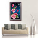 5D DIY Diamond Painting 3 Flower Embroidery Cross Crafts Stitch Home Decor