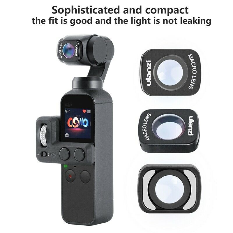 Ulanzi Op-5 Op-6 Wide Angle Macro Lens For Dji Osmo Pocket 10X Hd 4K Macro  V7O1