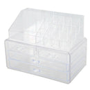 Clear Makeup Case 4 Drawer 16 grid Cosmetic Organizer Jewelry Storage Acryl