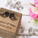 50 Pieces Unfinished Wood Hollow Heart Shape Wooden Plaque Embellishments