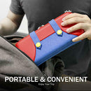 Hard Case Zipper Carrying Storage Bag Fit for Nintend Switch (Red+Blue)