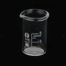 Chemistry Laboratory Beaker Borosilicate Measuring Glass Beaker 5mL + 20mL