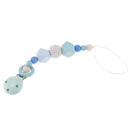 2Pcs Wooden Baby Teether Dummy Soother Clips Chain Holder Pacifier Strap