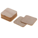 100 Pieces Blank Wood Squares Unfinished Wood Pieces Cutouts for DIY Pyrography
