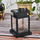 Outdoor Garden Solar Powered Hanging LED String Lights Flickering Candle La S6S4