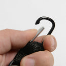23.6 in Retractable Key Chain Holder Recoil Steel Ring with Belt Clip Buckle