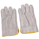 Welding Gloves 10" Cowhide Leather Protective Work Gloves Work Gloves, Beige