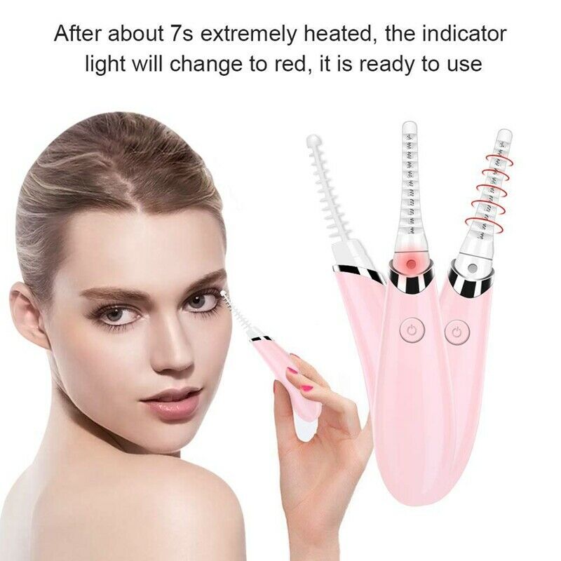 Heated Eyelash Curler Electric Eyelash Curler Electronic Eye Lashes Curling F2W7
