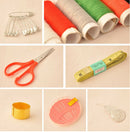 Home Travel Thread Threader Needle Tape Measure Scissor Storage Box Sewing Kit