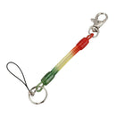 Red Yellow Green Spring Plastic Elastic Coil Key Chain Key Chain Rope