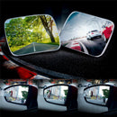 2Pcs Car Rear View Mirror 360 Degree Rotation Auto Rearview Auxiliary Parking LJ