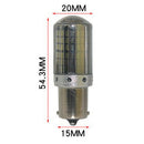 2X Amber 1156/BAU15S 3014-144SMD LED Bulb HighPower Super Bright Brake Light