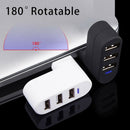 High Quality For Laptop For PC Hub USB Rotate Splitter Mini Adapter 3 Ports