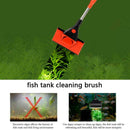 Rotatable Fish Tank Clean Brush Scraper Algae Aquarium Cleaning Rod Long To J7R2