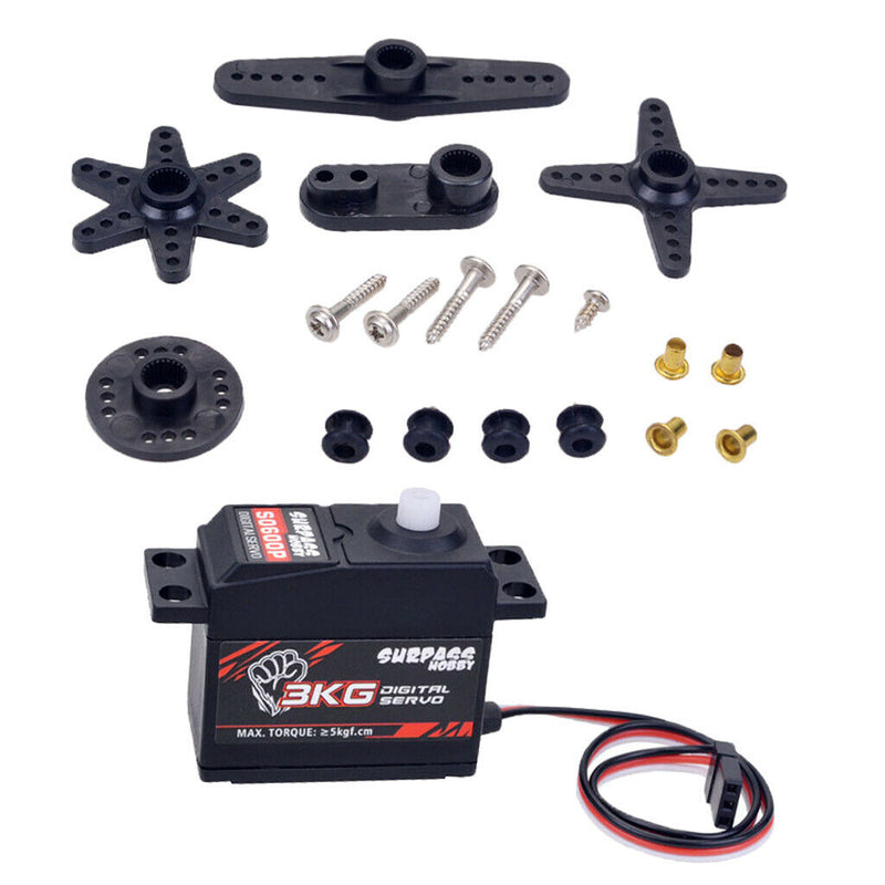 Waterproof 3KG/0.18S 6V Servo for 1:12 RC Buggy Crawler Ship Airplane