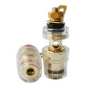 12 Pcs Copper Crystal Post Binding Post For Speaker Amplifier 4mm Banana Pl P1P4