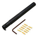 10Pc Mgmn200 Carbide Insert + 1Pc High Clamping Force Mgivr2016-2 Lathe Tur Q4P5