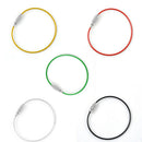 Useful 5x Stainless Steel Wire Keychain Cable Key Ring Chain Outdoor Keyring