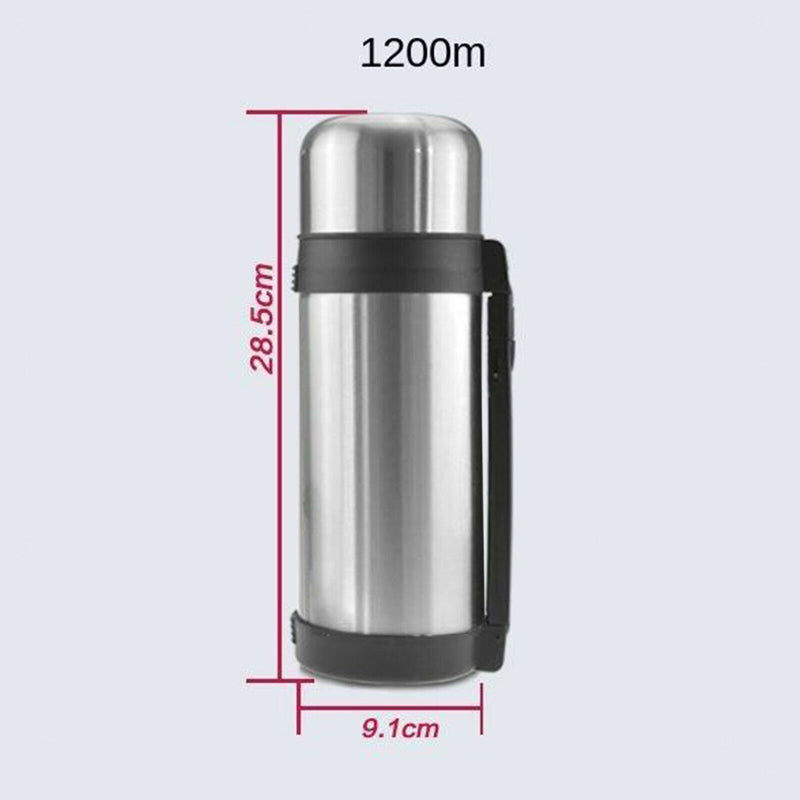 1.2L Stainless Steel Thermal Coffee Carafe, Double Walled Vacuum Flask Water and