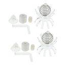 2pcs Feeding Basin for Dwarf Shrimps,Fish, Aquarium Invertebrates Clear Glass