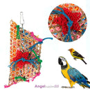 Colorful Bamboo Weave Wooden Swing Parrot Bird Toys Bird Cage Accessories