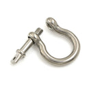 5pcs m4 304 stainless bow shackle steel screw pin anchor shackle bow Rigging MO