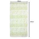 Green Window Curtain Floral Tulle Voile Drape Panel Sheer Scarf Valance 1x2M