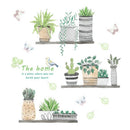 Garden Flower Butterfly Wall Stickers Home Decor Living Room Kitchen Wall DeG8F2