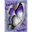 Purple Butterfly 5D DIY Full Round Diamond Painting Digital Decor Art Craft