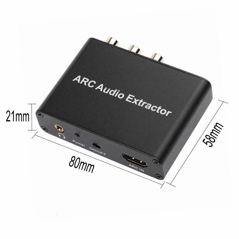 HDMI ARC Audio Extractor Converter Adapter for Optical Fiber Coaxial RCA TV