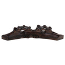 Bow Chinese Wooden Brush Holder Holder Carved Art
