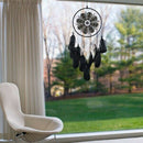 Handmade Dream Catchers Black Feather Lace Dream catchers for Wall Hanging