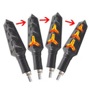 2Pcs Motorcycle LED turn signal lamp sequential flowing indicator light am JC,a