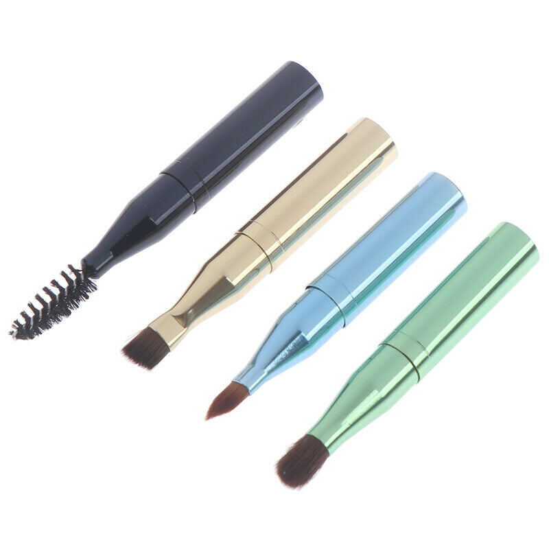 Makeup Brushes 4 Head Makeup Brush Retractable Metal Eye Eyeshadow Brush S%fGVTO