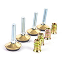8 Pack M8x20mm Thread Adjustable Screw on Type Slotted Furniture Leveling F Hn