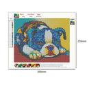 5D DIY Full Drill Diamond Painting Dog Cross Stitch Embroidery Kit Wall Art