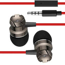 Sport Wired Stereo Bass Headset In Ear Earphones Headphone Earbuds 3.5mm Red
