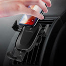 B015 Fast Charge 10W Qi Wireless Charger Gravity Air Vent Car Phone Holder