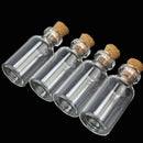 20 x Home Wedding Party Decor 5ml Clear Cork Tiny Glass Bottles Empty Vi VSA
