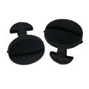 2pcs Bumper Tow Fastener Clip Towing Eye ABS For