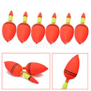 6Pcs Fishing Lure Bait Floats Bobbers Slip Tackle Tool Fish Indicators